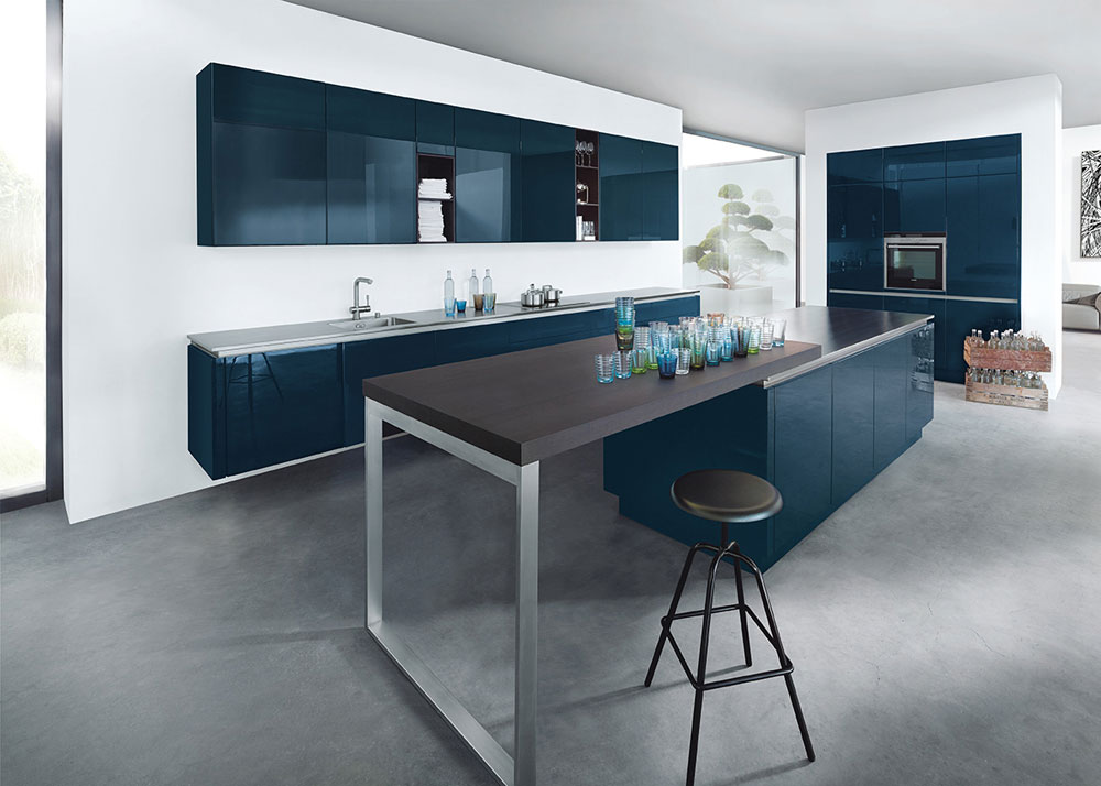 zwevende keukenskast blauw van Next125