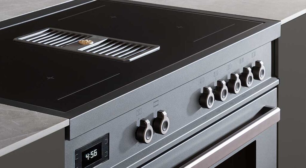 Bertazzoni fornuis met afzuigsysteem