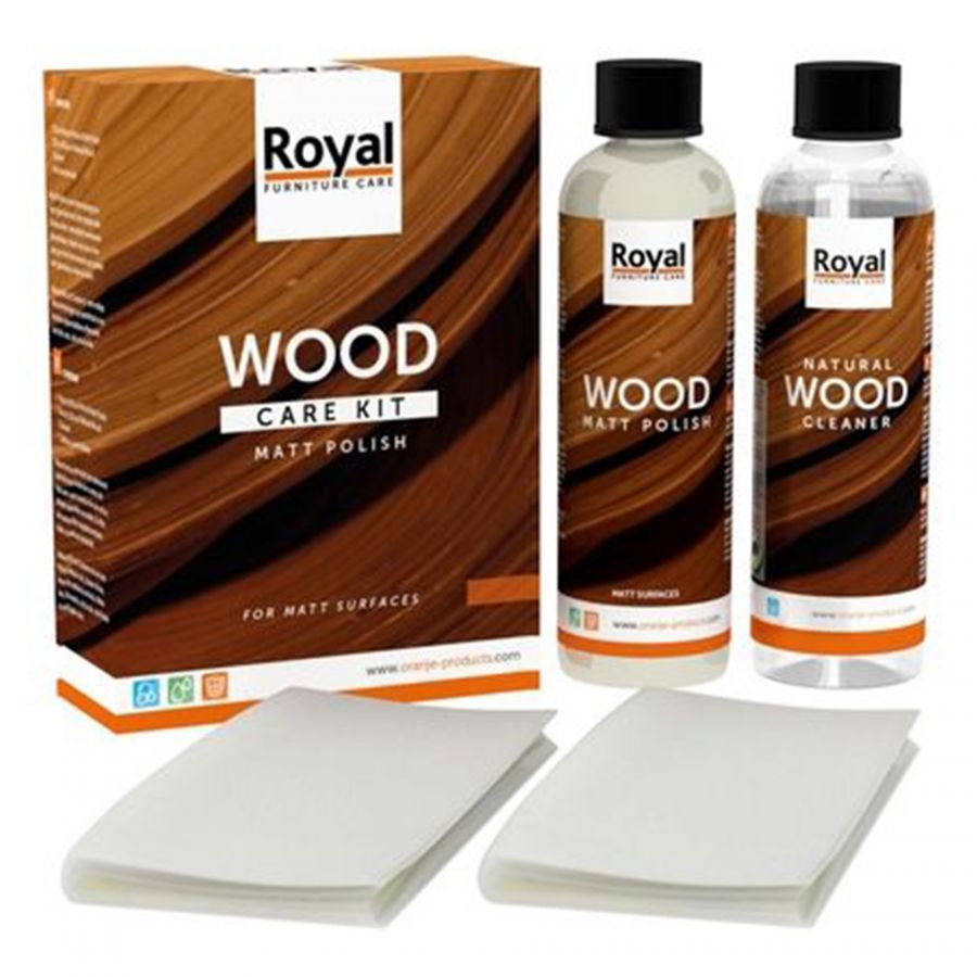 Wood care kit matt polish