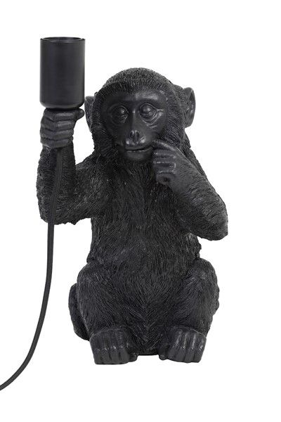 Tafellamp Monkey Zwart